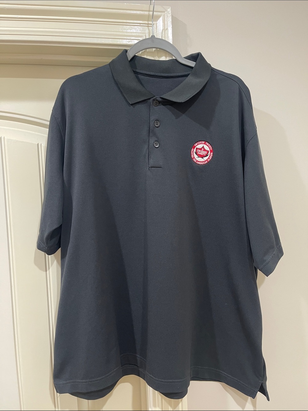 Men's Antigua Swisher Sweet Dark Gray Polo